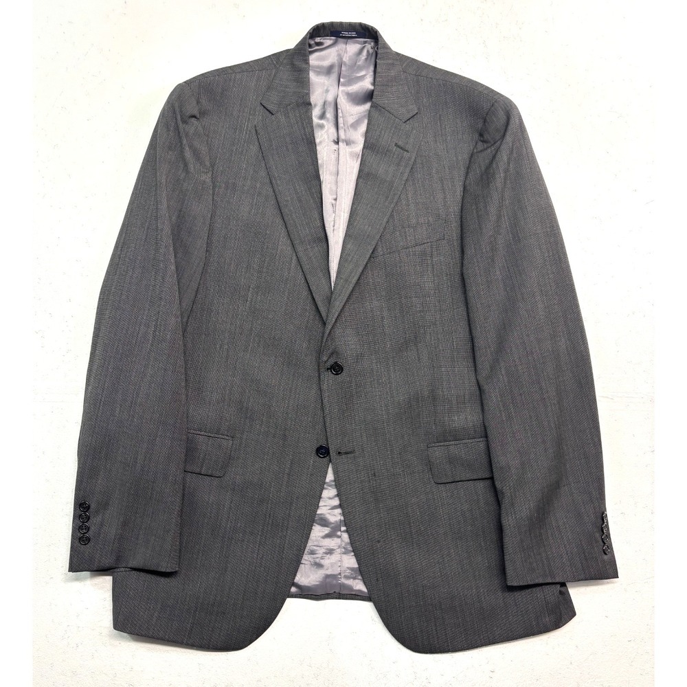 Hart Schaffner Marx 46L Gray Lightweight Blazer Jacket Sport Suit Coat USA